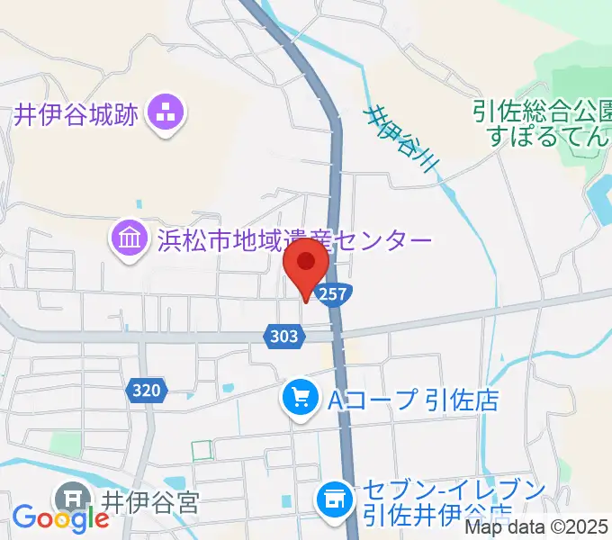 アオイ楽器 引佐センターの地図