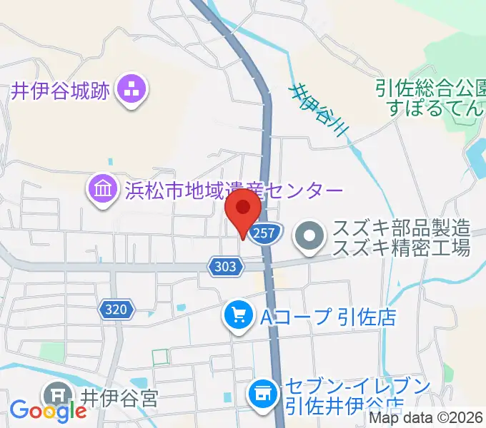 アオイ楽器 引佐センターの地図