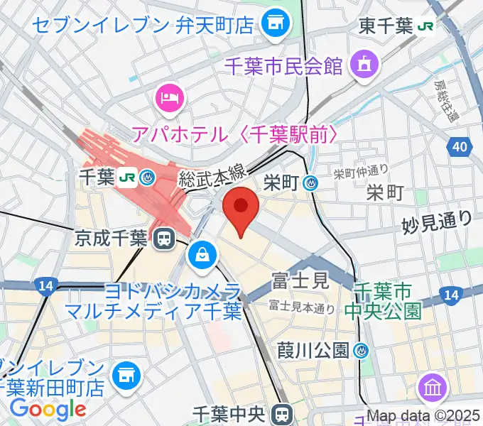 島村楽器 千葉店の地図