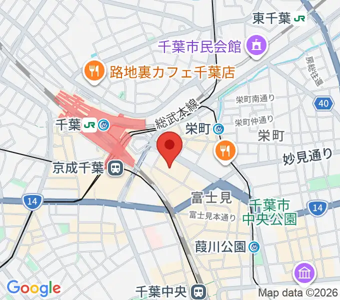 島村楽器 千葉店の地図