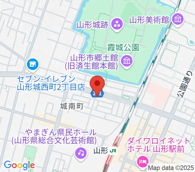 カワイ山形ショップの地図