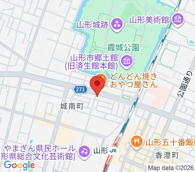 カワイ山形ショップの地図