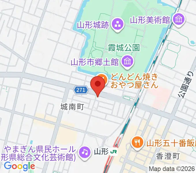 カワイ山形ショップの地図