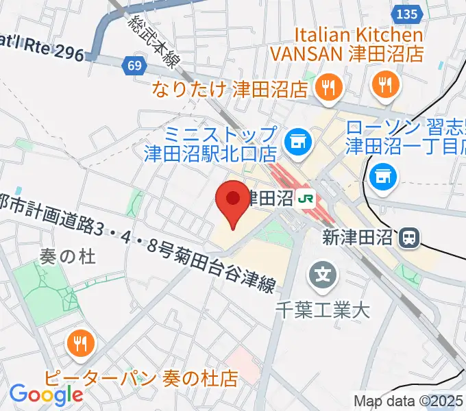 イシバシ・ミュージックキャッシュ津田沼店の地図
