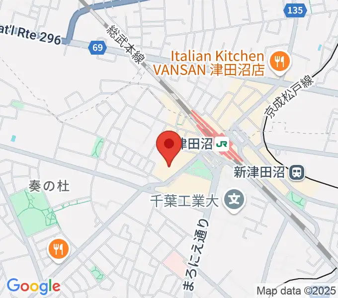 イシバシ・ミュージックキャッシュ津田沼店の地図