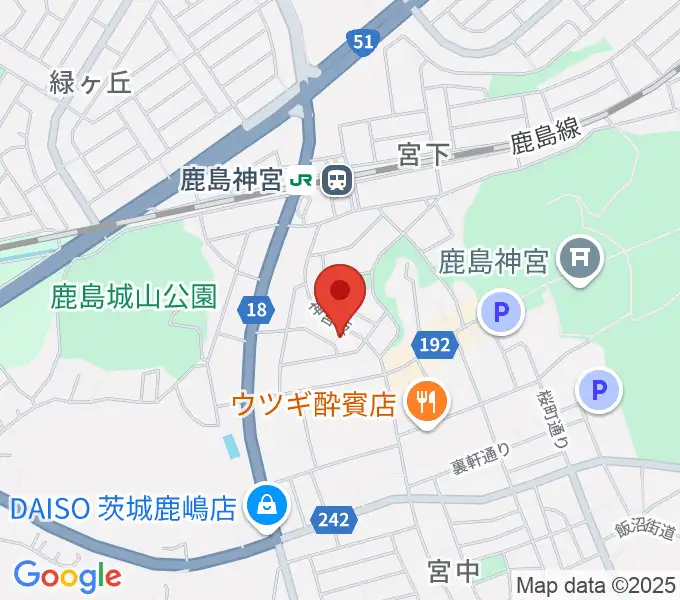 ミュージックショップ ボブの地図
