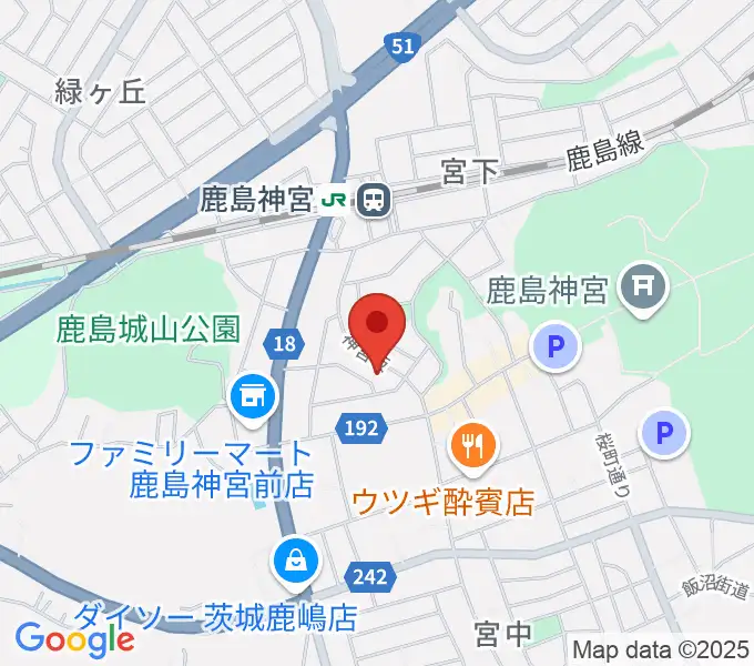 ミュージックショップ ボブの地図