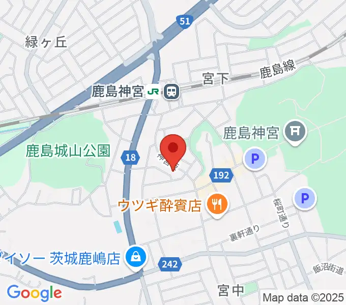 ミュージックショップ ボブの地図