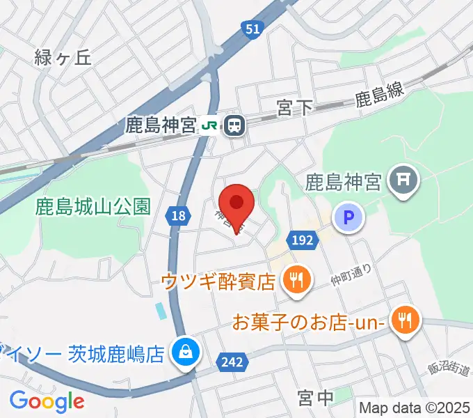 ミュージックショップ ボブの地図