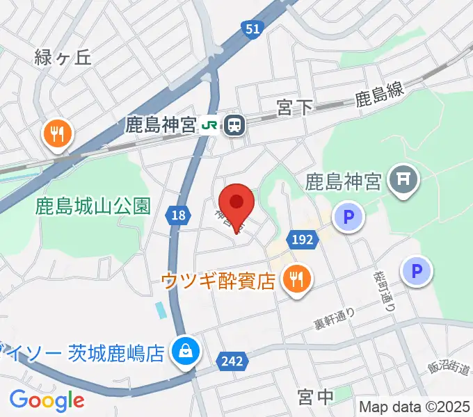 ミュージックショップ ボブの地図