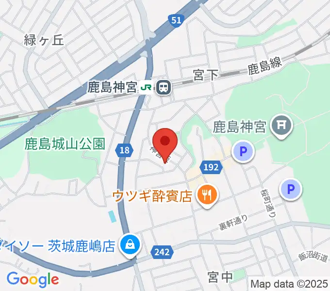 ミュージックショップ ボブの地図