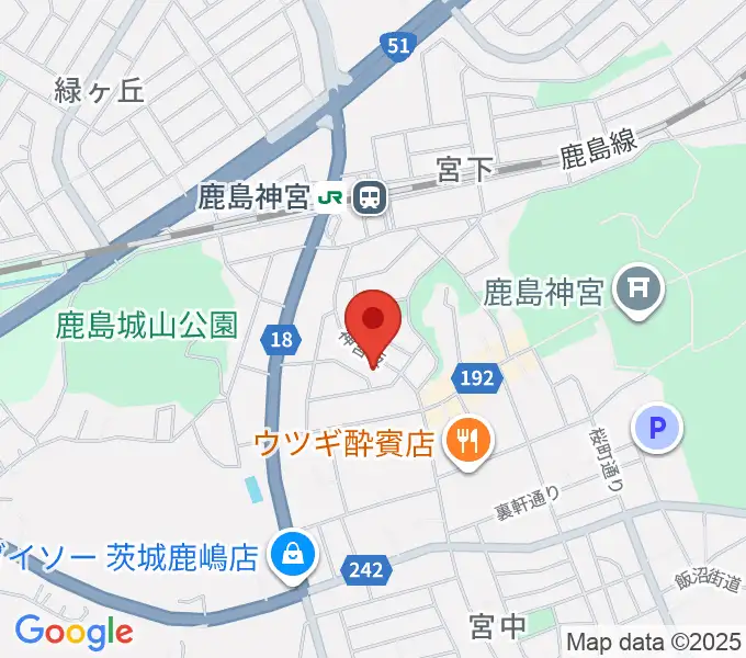 ミュージックショップ ボブの地図