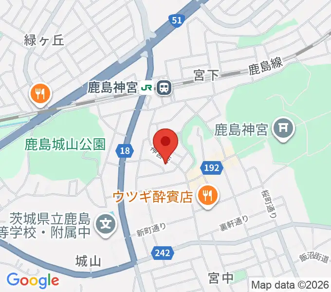 ミュージックショップ ボブの地図