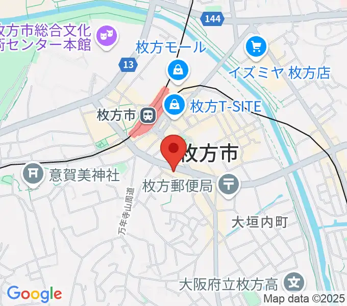 大東楽器 枚方店の地図