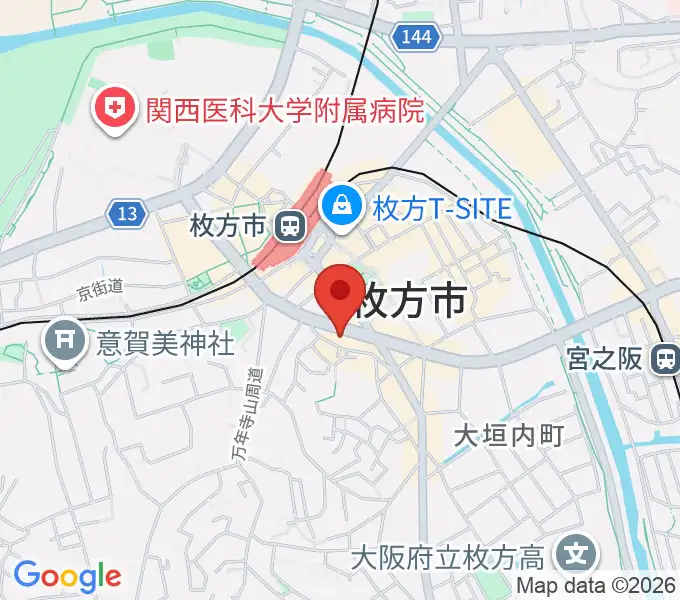 大東楽器 枚方店の地図