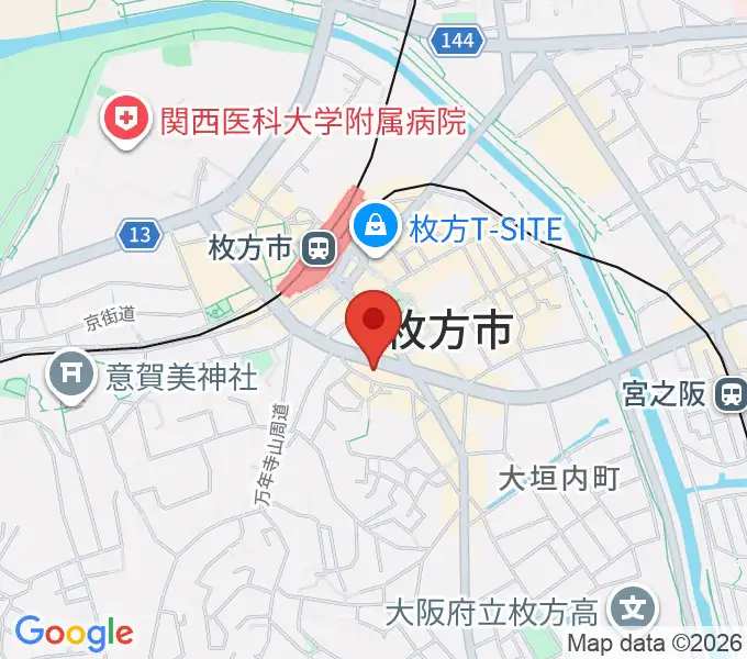 大東楽器 枚方店の地図
