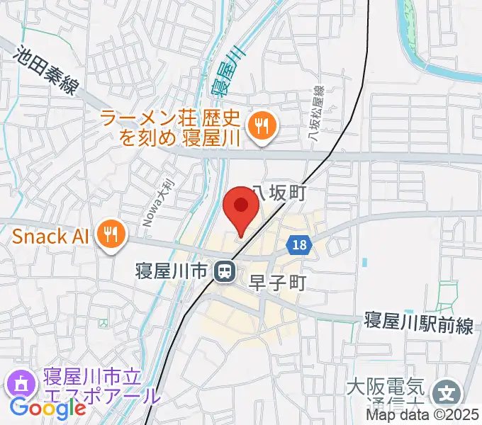 大東楽器 寝屋川店の地図