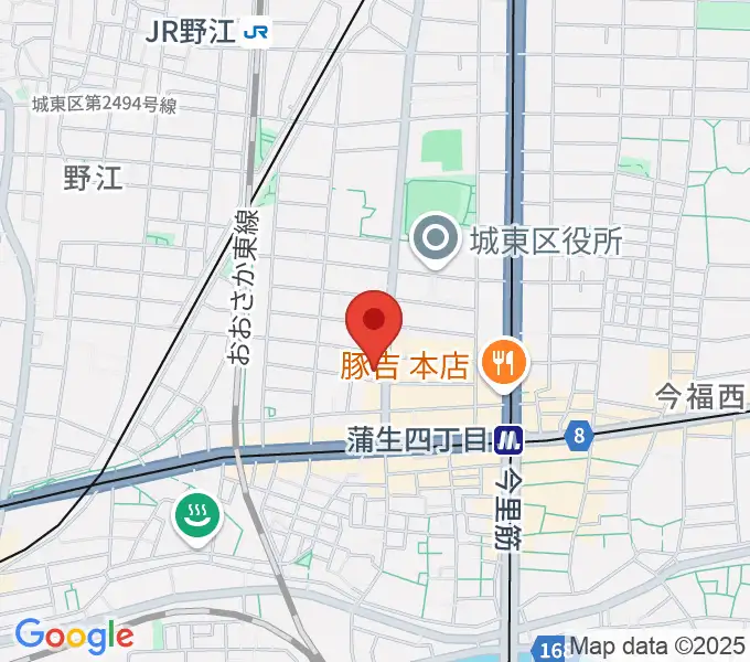 北出音楽事務所 KITADEホールの地図