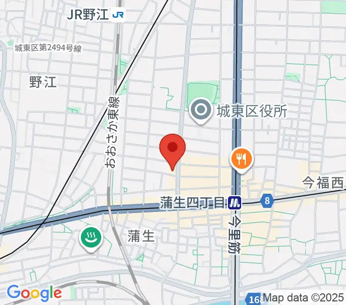 北出音楽事務所 KITADEホールの地図