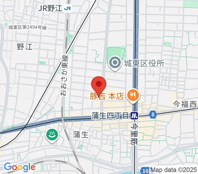 北出音楽事務所 KITADEホールの地図
