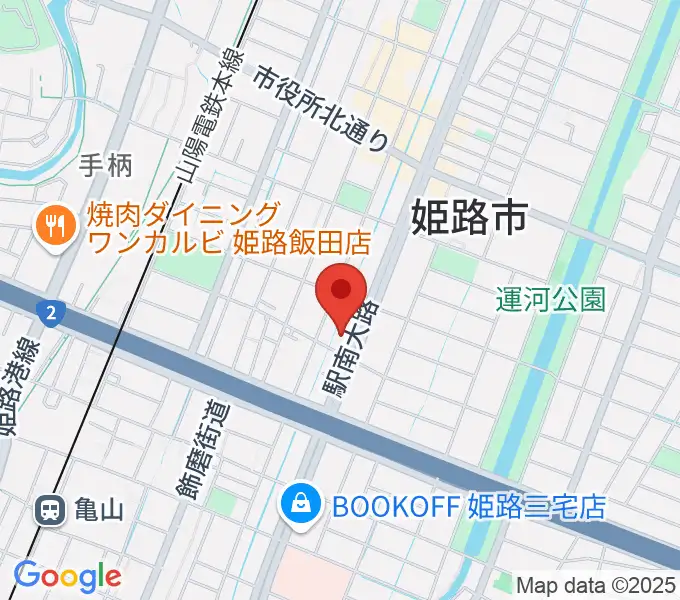 カワイ姫路ショップの地図