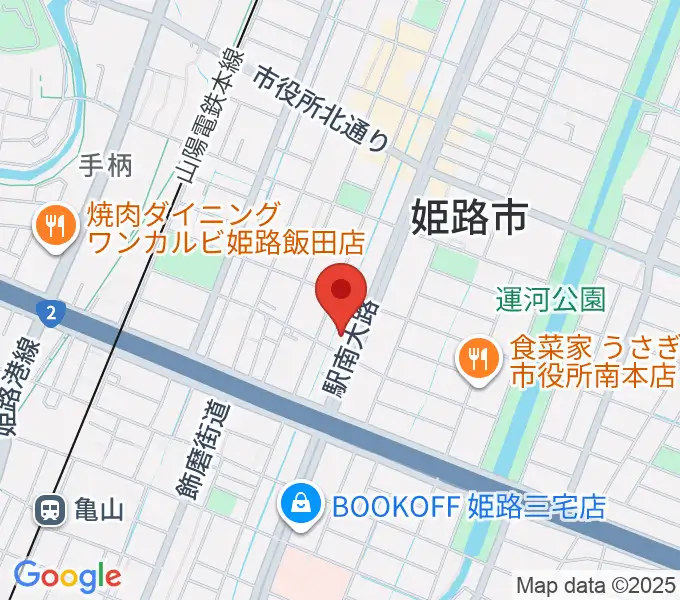 カワイ姫路ショップの地図