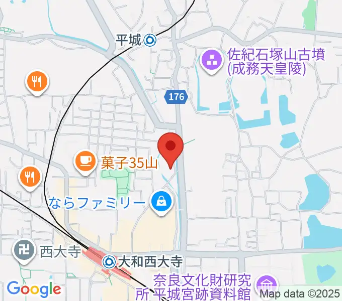 カワイ奈良ショップの地図