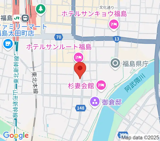 スタジオアイヴィーの地図