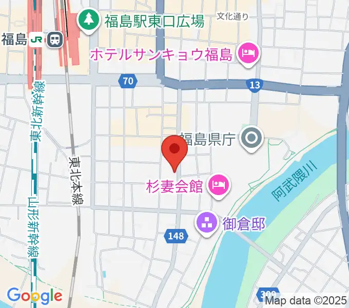 スタジオアイヴィーの地図