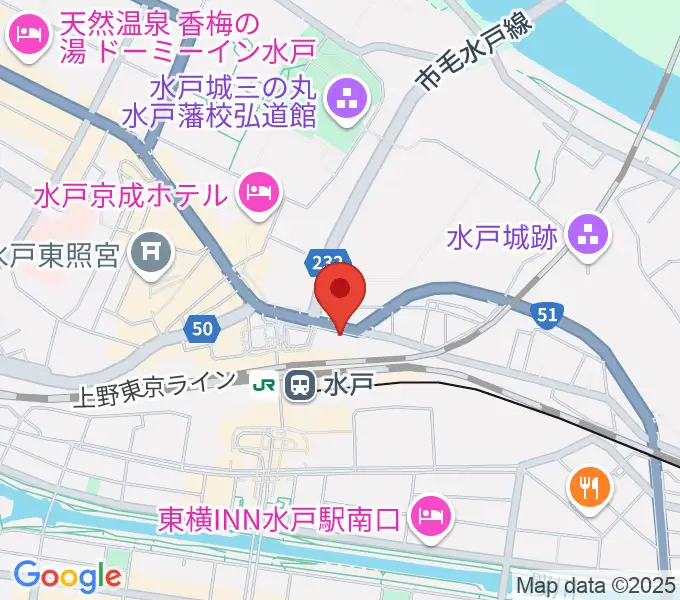島村楽器 水戸マイム店の地図