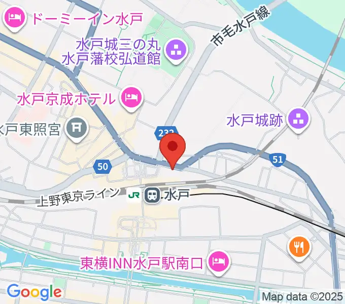 島村楽器 水戸マイム店の地図