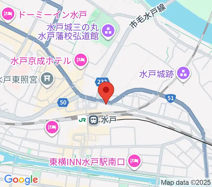 島村楽器 水戸マイム店の地図