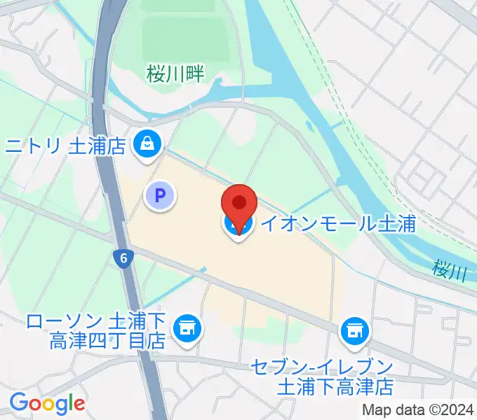 島村楽器 イオンモール土浦店の地図