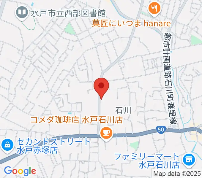 カワイ水戸ショップの地図