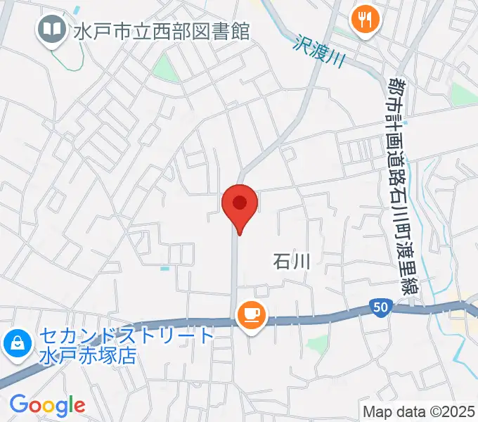 カワイ水戸ショップの地図