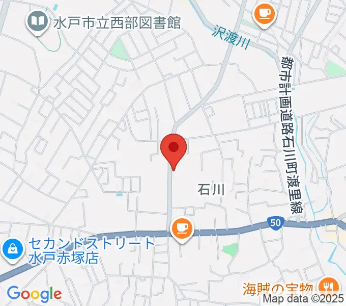 カワイ水戸ショップの地図