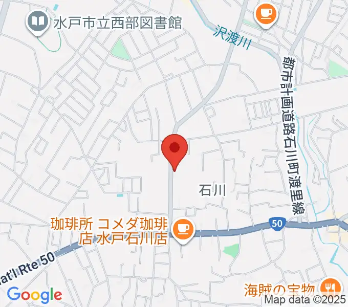 カワイ水戸ショップの地図