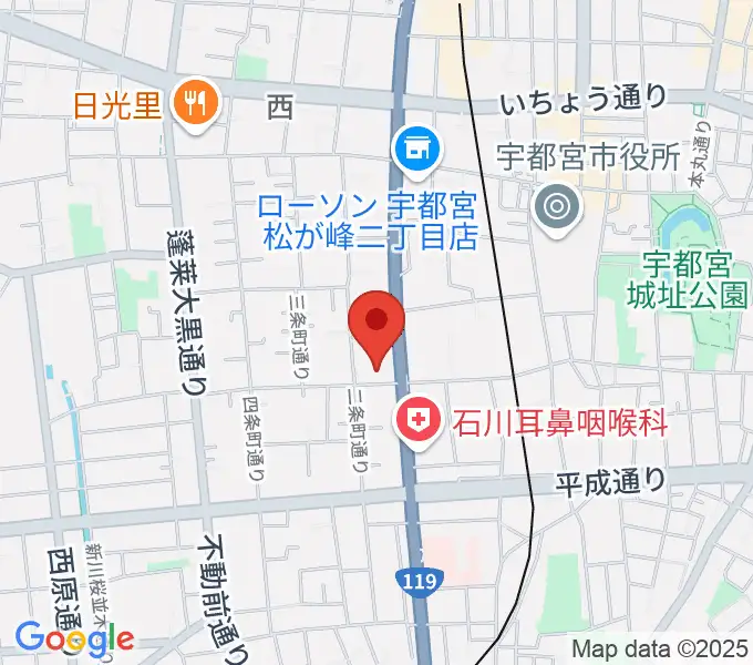 アンザイピアノテクニカル・エマ音楽院の地図