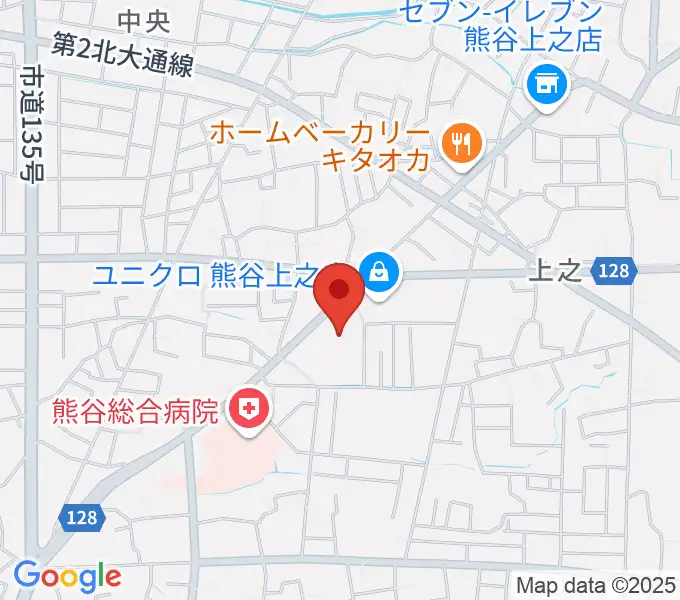 カワイ熊谷ショップの地図