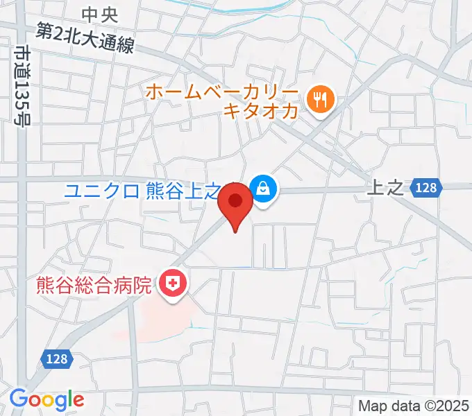 カワイ熊谷ショップの地図