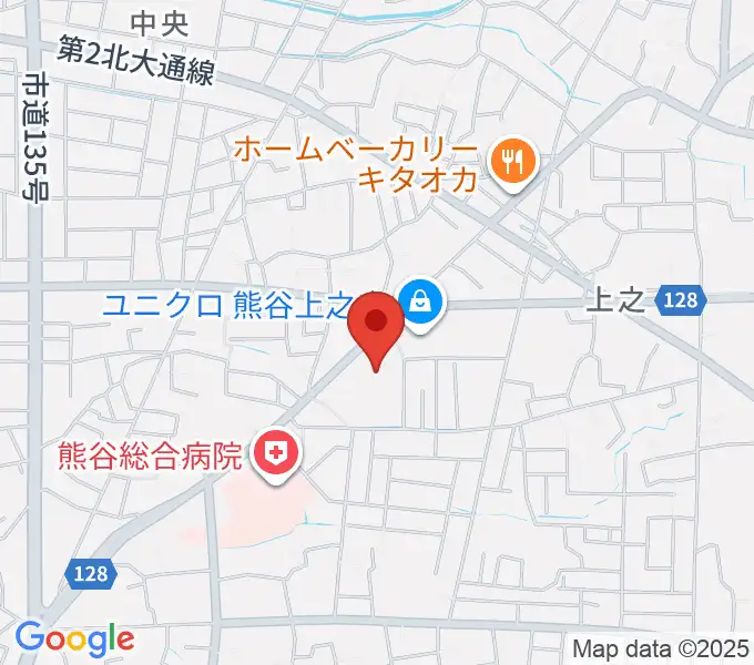 カワイ熊谷ショップの地図