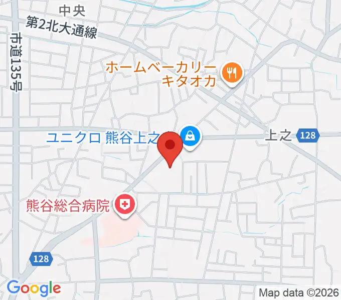 カワイ熊谷ショップの地図