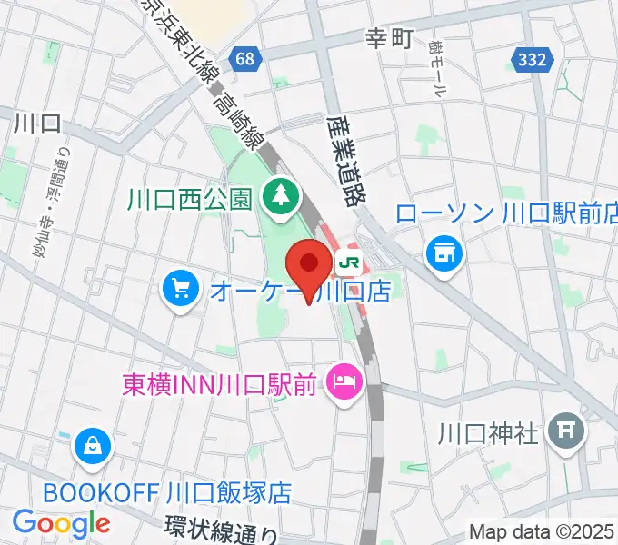 カワイ川口ショップリリアの地図