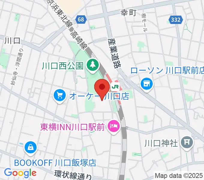 カワイ川口ショップリリアの地図