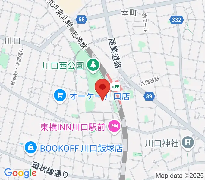 カワイ川口ショップリリアの地図