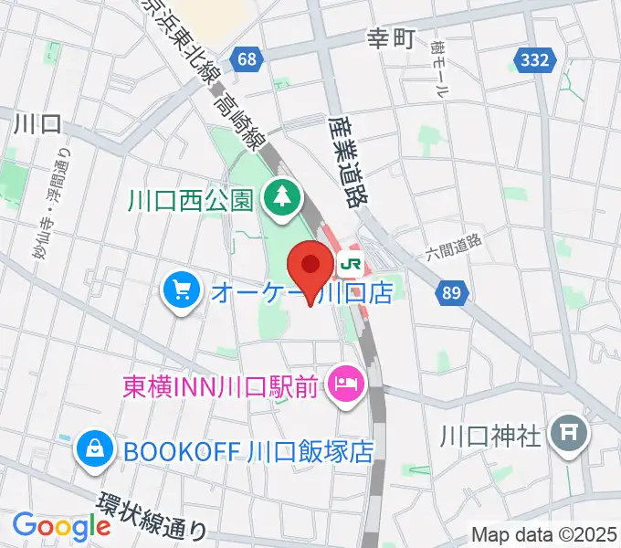 カワイ川口ショップリリアの地図