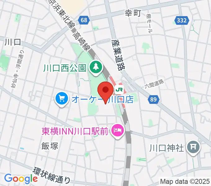カワイ川口ショップリリアの地図