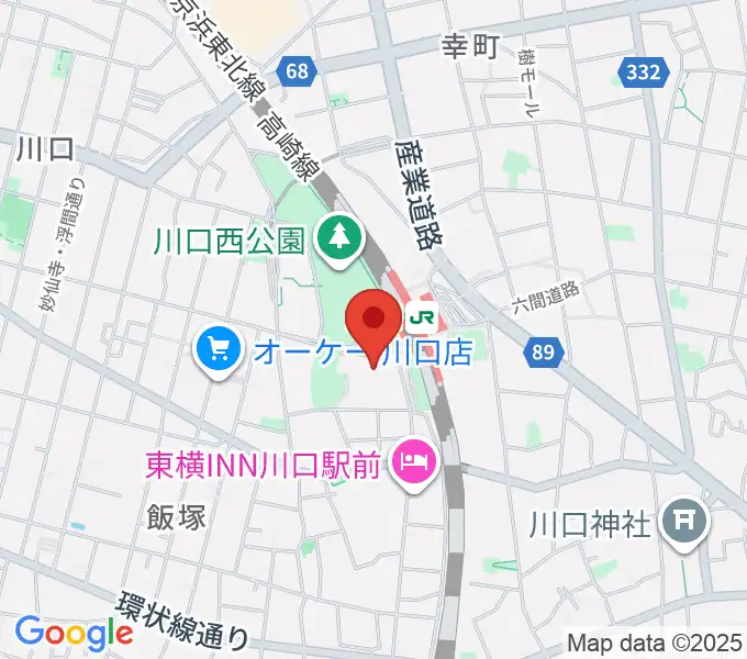 カワイ川口ショップリリアの地図