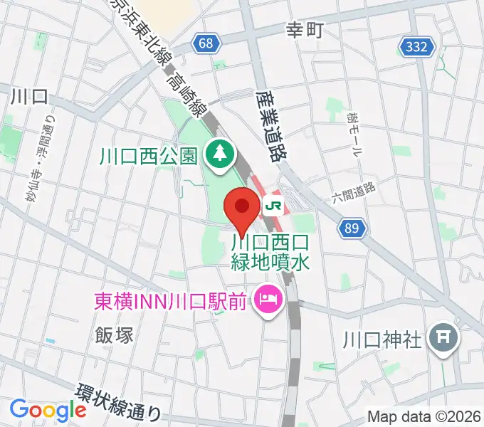 カワイ川口ショップリリアの地図