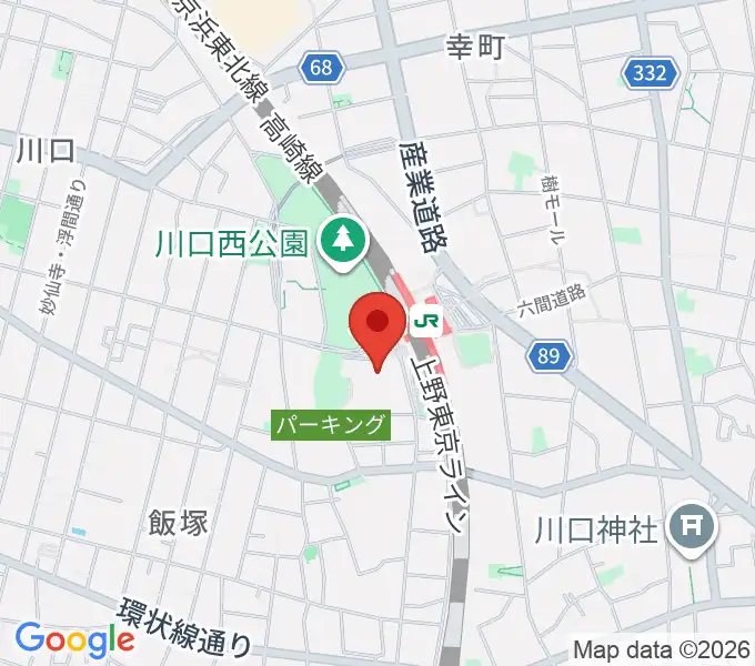 カワイ川口ショップリリアの地図